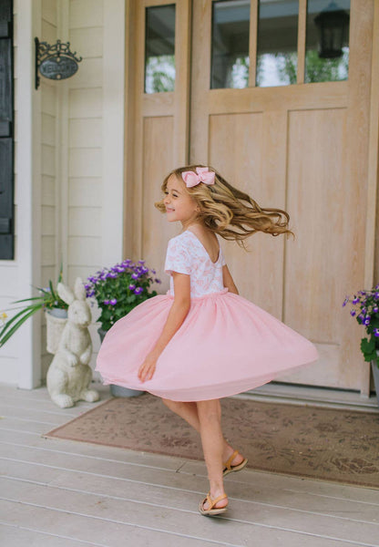 Tutu Dress in Ditsy Bunny (FINAL SALE)