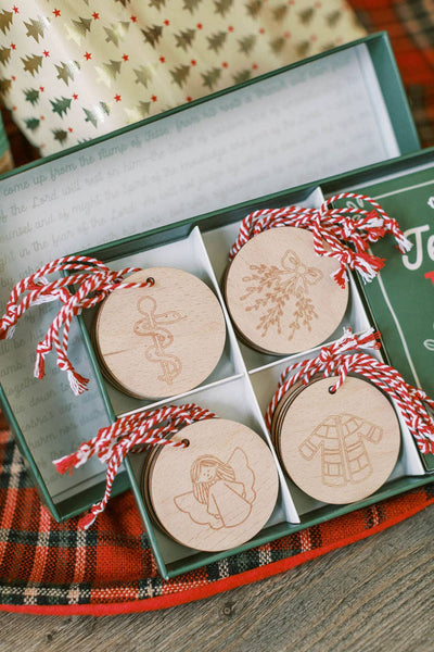 Jesse Tree Ornaments + Cards Set