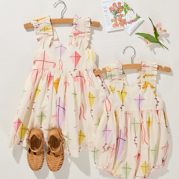 Girls Via Dress- Flying Kites