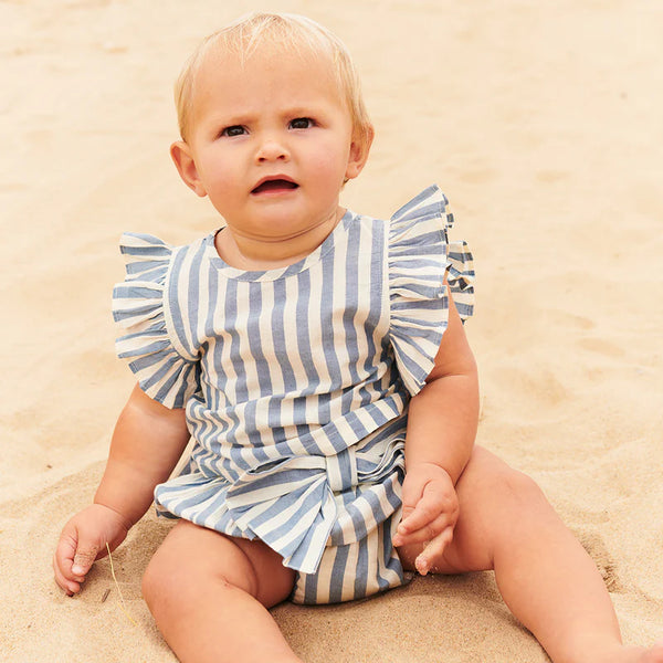 Baby Girls Abigail 2-Piece Set - Blue Stripe