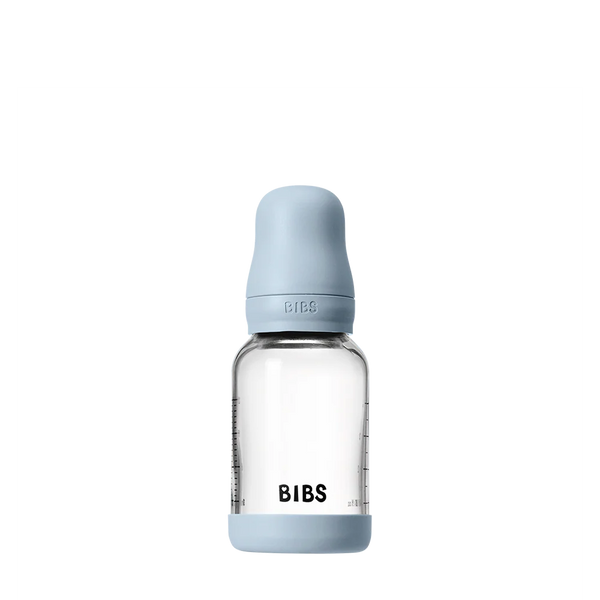 Baby Glass Bottle Set 4oz Latex - Baby Blue