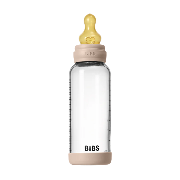 Baby Glass Bottle Set 8oz Latex - Blush