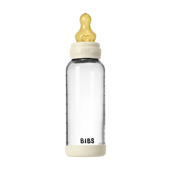 Baby Glass Bottle Set 8oz Latex - Ivory