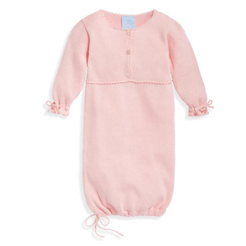 Mercerized Pima Baby Gown- pink