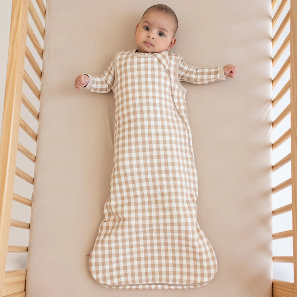Sleep Bag in Gingham Bisque  (1.0 TOG)