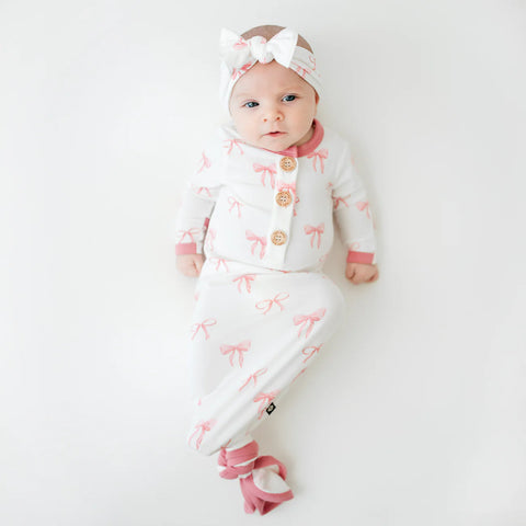Knotted Gown with Bow Set in Bow