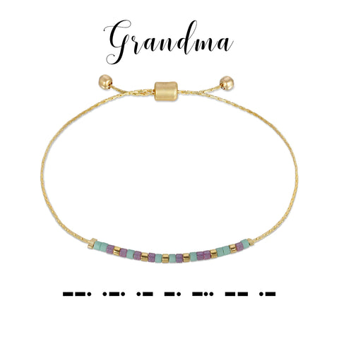 Grandma Morse Code Bracelet