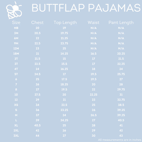 Buttflap PJs - Blue Christmas Tree(Final Sale)