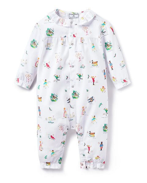 Baby's Twill Madeline Romper in 12 Days of Christmas