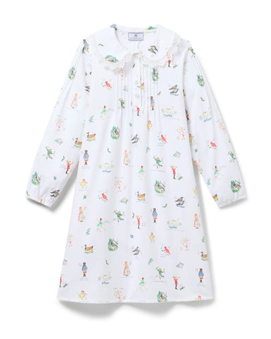 Girl's Twill Lola Nightgown in 12 Days of Christmas
