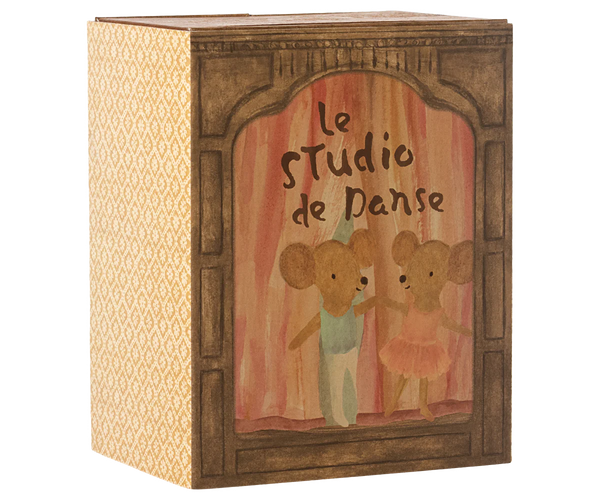 Ballet mice in dance studio, Little sister and brother (PREORDER)