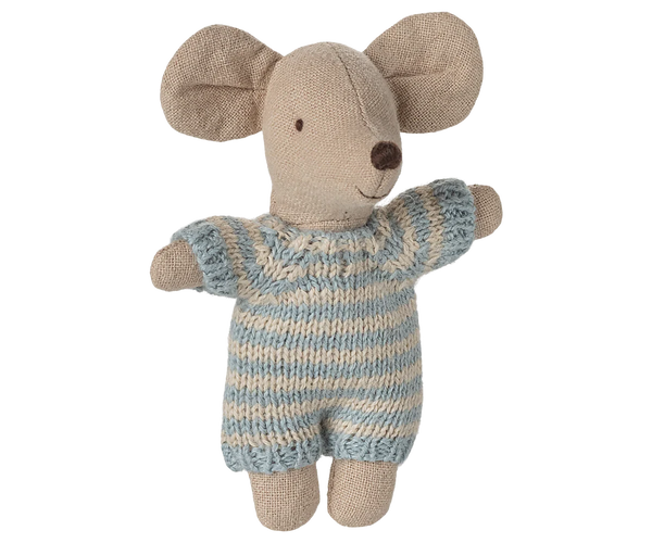 Baby mouse in carry cot - Blue