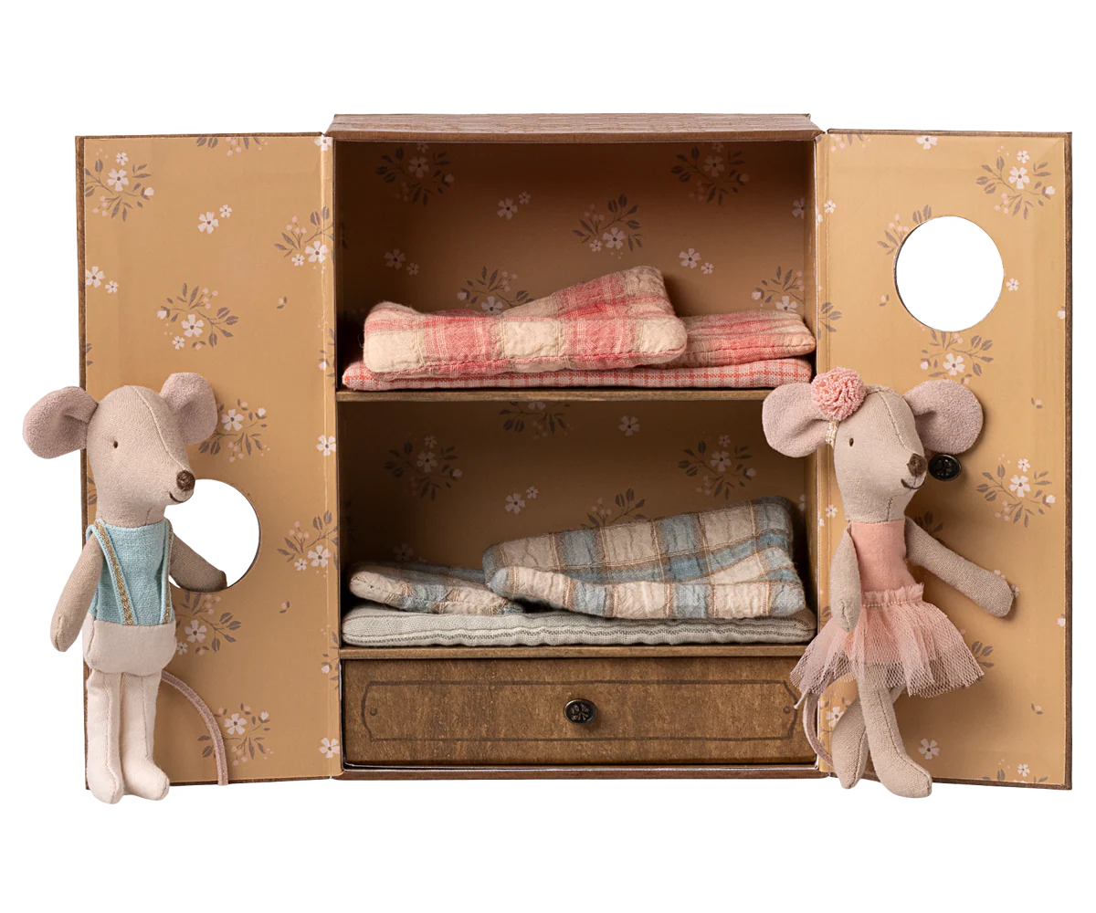 Ballet mice in dance studio, Little sister and brother (PREORDER)