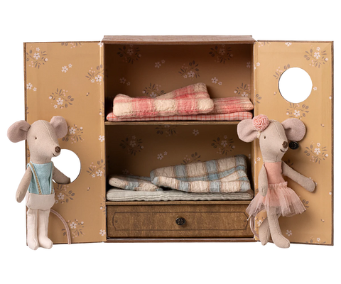 Ballet mice in dance studio, Little sister and brother (PREORDER)