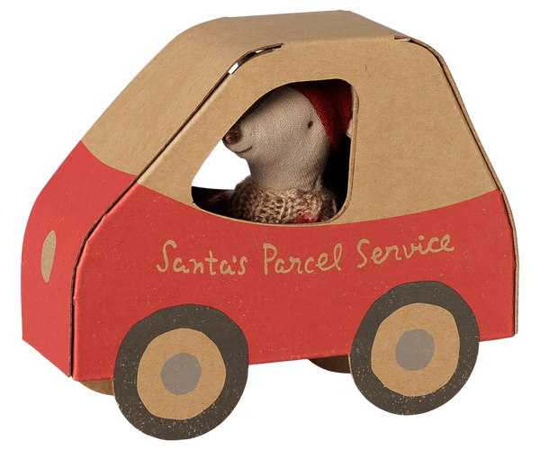 Christmas mouse, Little sister in car box (PREORDER)