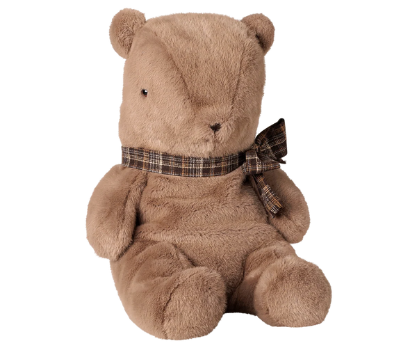 Teddy bear plush, Large - Dark mushroom