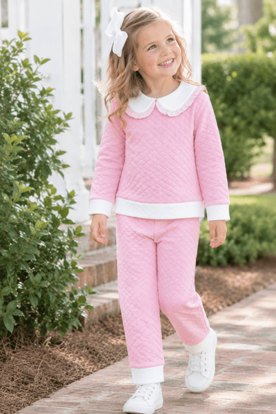 Cooper Quilted Playsuit - Petal Pink
