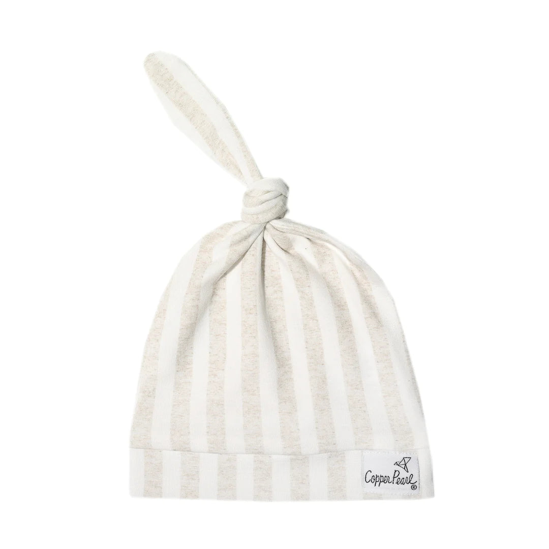 Baby Top Knot Hat- Coastal