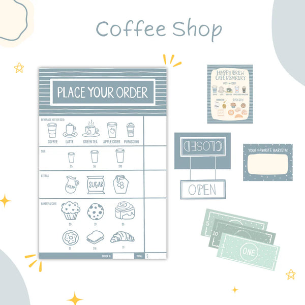 Coffee Play Shop Activity Set