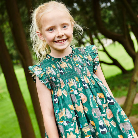 Girls Stevie Dress- Animals of Asia