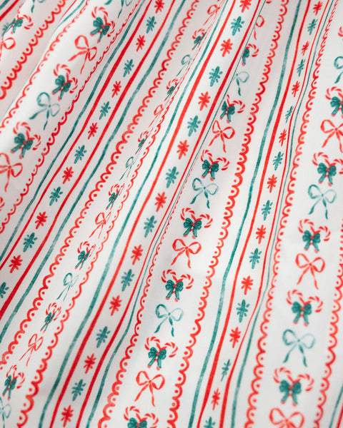 Vintage Candy Cane Smocked Bubble