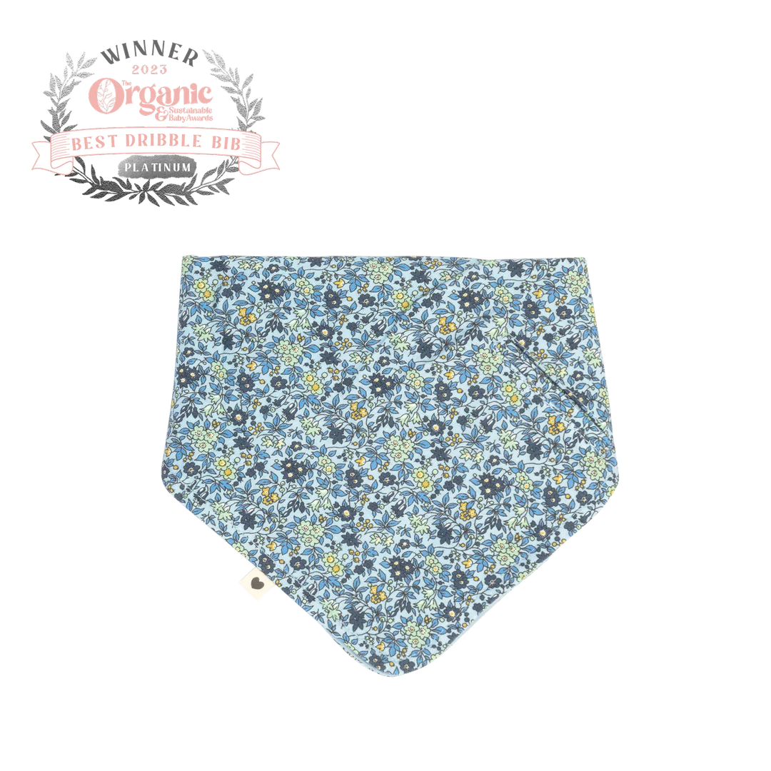 BIBS x LIBERTY Bandana Bib -Chamomile Lawn Baby Blue