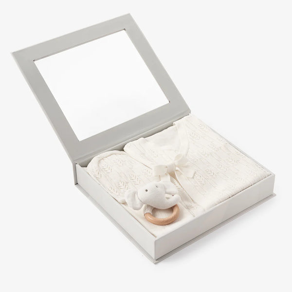 Baby Layette Gift Set with Box (White)