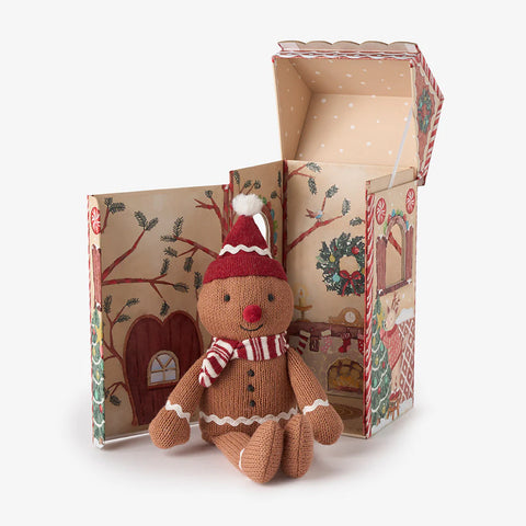 Gingerbread Knit Toy + Gift Box