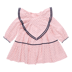 Girls Raphaela Dress-  Strawberry Cream Polka Dot