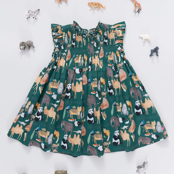 Girls Stevie Dress- Animals of Asia