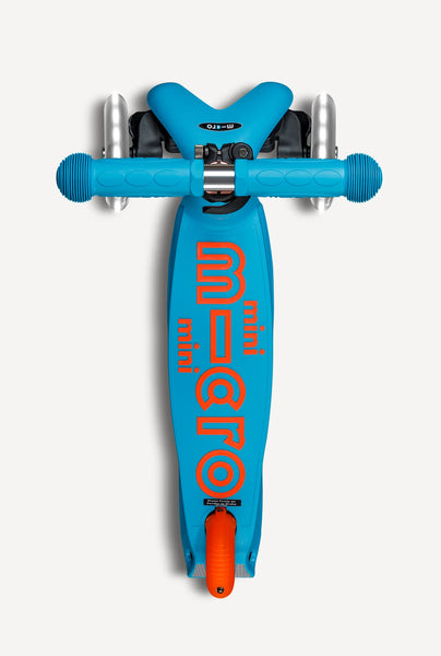 Micro Mini Foldable Led Scooter - Neon Sunset Orange/Aqua