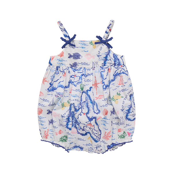 Baby Girls Tia Bubble- Island Map