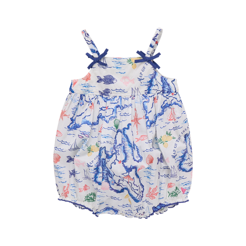 Baby Girls Tia Bubble- Island Map