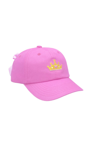Crown Bow Baseball Hat (Girls)