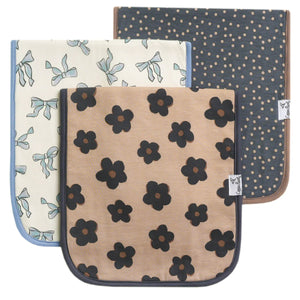 Premium Burp Cloths- Gemma in Tan