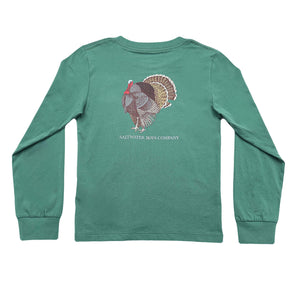 Turkey Long Sleeve Graphic Tee in Green