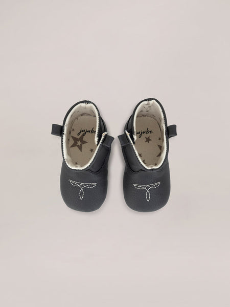 Eco Steps Baby Shoes - Western Boots (Black)