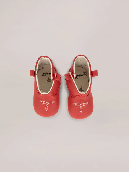 Eco Steps Baby Shoes - Western Boots (Cherry Red)