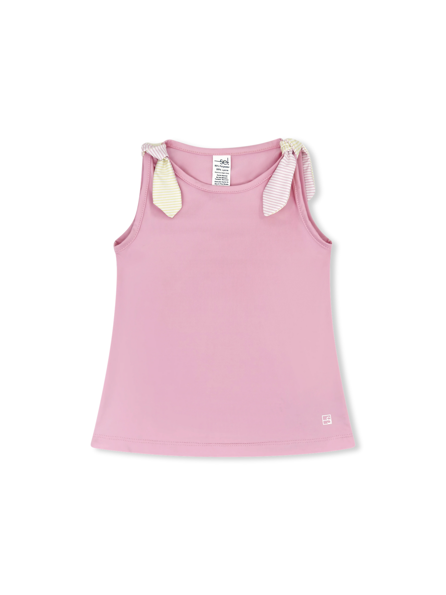 Jessica Tank- Cotton Candy Pink, Sunshine Yellow Ministripe