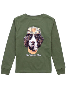 Boys Man's Best Friend LS- Olive
