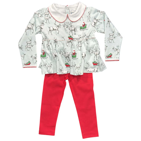 Reindeer in Training-Play Shirt and Leggings