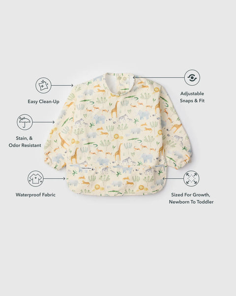 Long Sleeve Bib- Safari