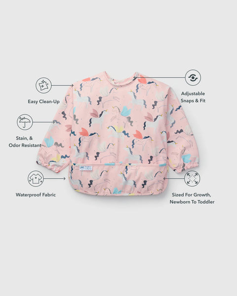 Long Sleeve Bib- Unicorn Ballet