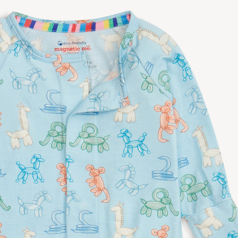 Magnetic Convertible Coverall- Blue Party Animals Glow In The Dark