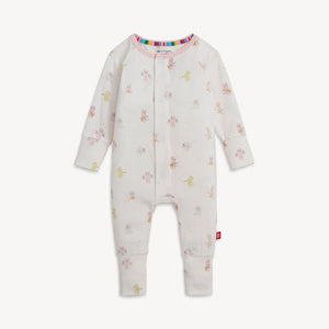 pink baby beats modal magnetic grow with me convertible coverall
