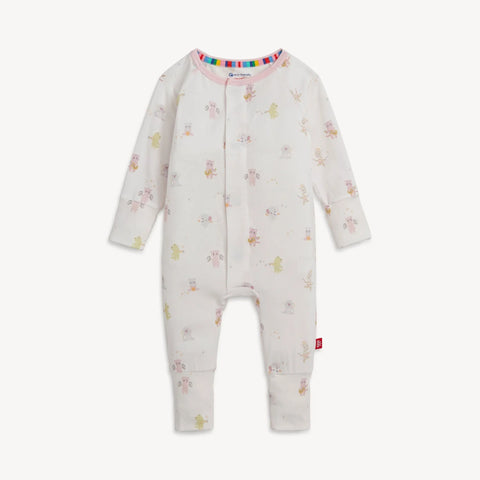 pink baby beats modal magnetic grow with me convertible coverall