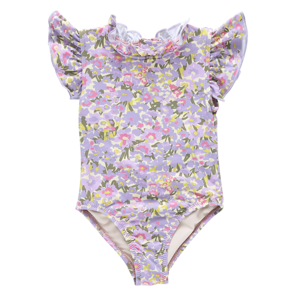 Girl Jennifer Suit- Allover Sketched Floral