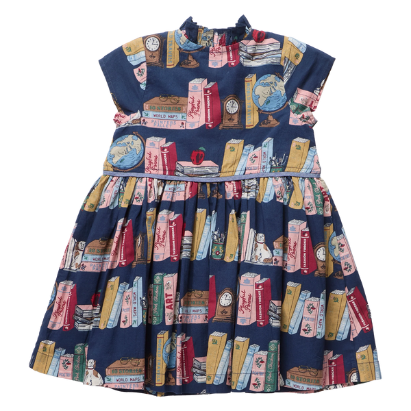 Girls Fatima Dress- Bookshelf