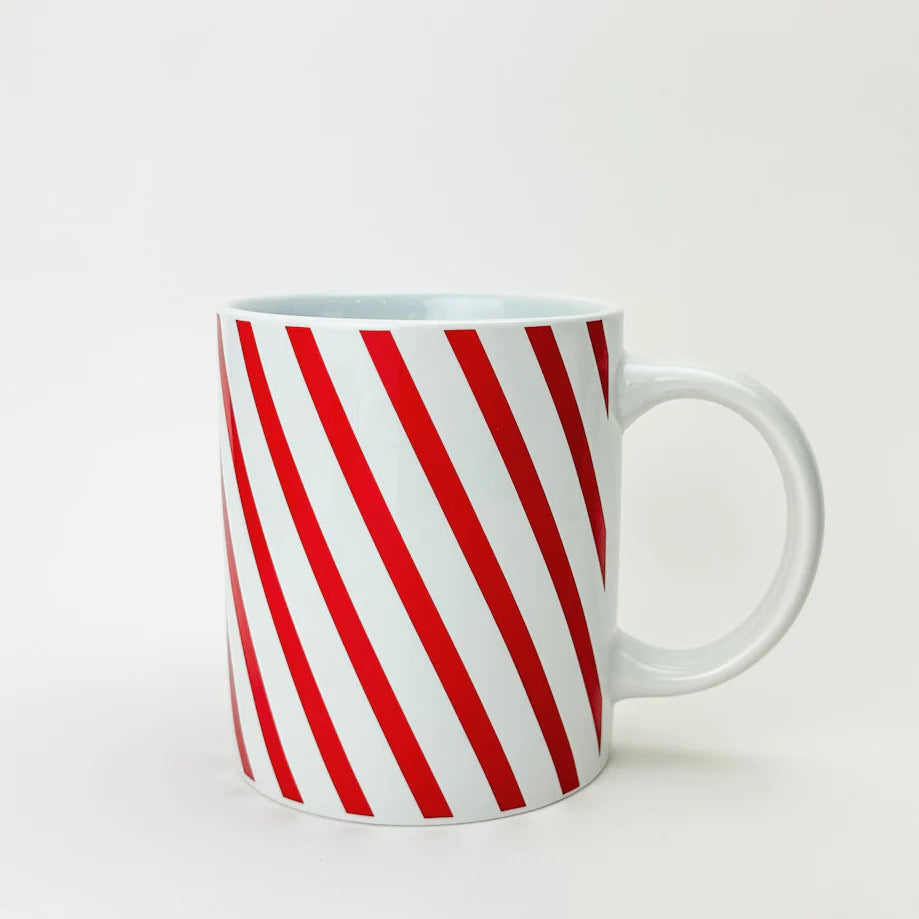 Peppermint Stripe Ceramic Mug