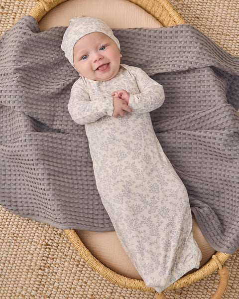 Bamboo Bay Gown + Hat Set Cloud Floral